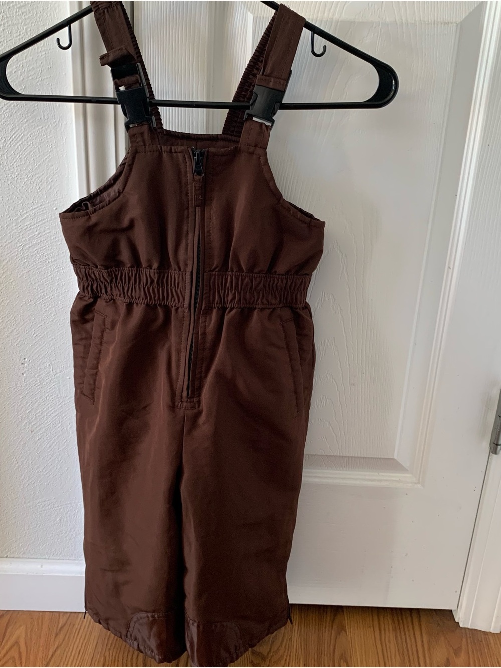 Kid’s size 2T brown Faded Glory snow bibs